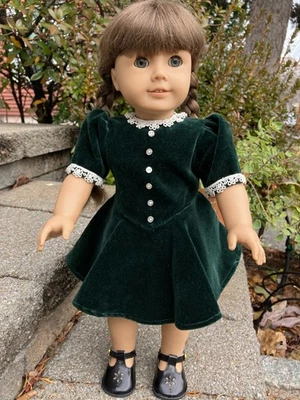 American Girl Pleasant Company Molly: 鞋子,圣诞礼服,开花器 - 已修复 — 第 1/4 张图片