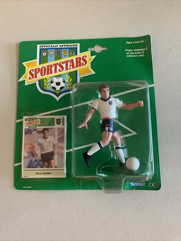 Gary Lineker Tottenham Hotspur 1989 Sportstars Action Figure Kenner NIB Box 1 Cover