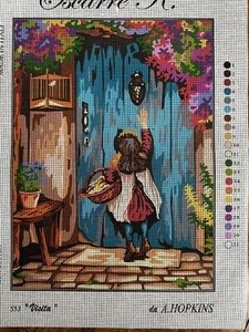 Printed needlepoint canvas 50x60 Cm visitor Canvas Only Krainer - Picture 1 of 1