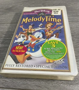 Walt Disney's Melody Time (VHS, Masterpiece, 1998,Full Screen) NEW & SEALED - Picture 1 of 6