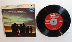 Roger Wagner Chorale Folksongs Of The Frontier Part 1 1956 7" Vinyl 4-Song EP - Picture 1 of 3