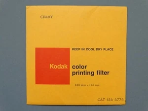 New Kodak CP40Y 125mm x 125mm Colour Printing Filter (CAT No.154 4774)  - Picture 1 of 1