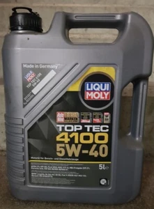 "LIQUI MOLY - 4100 - TOP TEC" - 5W-40 TW - Aceite de motor funcionamiento ligero - Bote - 4 L - Imagen 1 de 3