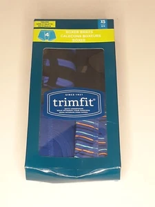Trimfit Boys Cotton/Spandex Boxer Briefs (Pack of 4 Tagless Kids Underwear)xs - Picture 1 of 4