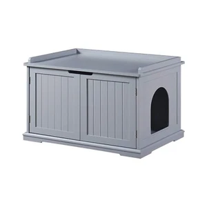 unipaws Cat Litter Box Enclosure Furniture, Cat Washroom, Hidden Litter Box C... - Picture 1 of 7