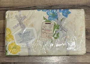 VINTAGE WAMSUTTA Non-Iron Superpercale Plus Double Flat Sheet Floral New Sealed - Picture 1 of 7