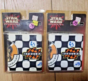 Star Wars Pod Race Border Stick-Ups LOT OF 2  Episode 1 Anikan Sebula NEW SEALED - Picture 1 of 4