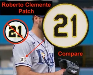 ROBERTO CLEMENTE Patch #21 Patch Baseball Jersey PATCH PIRATES PUERTO RICO MLB - Picture 1 of 3