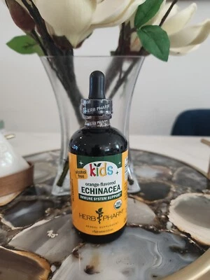 NUEVO Herb Pharm NIÑOS Equinácea Sin Alcohol Apoyo Inmunológico Herbal Tónico Gripe Resfriado  Foto 1 de 4