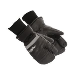 RefrigiWear Insulated 3-Finger Leather Mitts - Heavy-Duty, Water-Repellent, - Picture 1 of 6