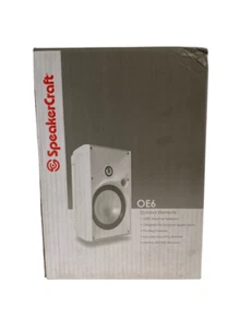 Speakercraft OE6 One Speaker White ASM80611 Outdoor Elements Stereo Speaker New - Picture 1 of 8