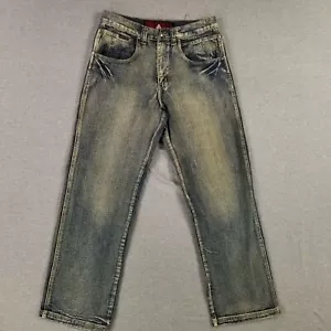 Vintage MODA Jeans 34x32 Baggy Wide Leg Loose Retro 2000s 90s Hip Hop - Picture 1 of 12
