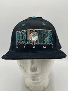 VINTAGE MIAMI DOLPHINS DREW PEARSON HAT CAP SNAPBACK 1996 New 100% Cotton - Picture 1 of 12