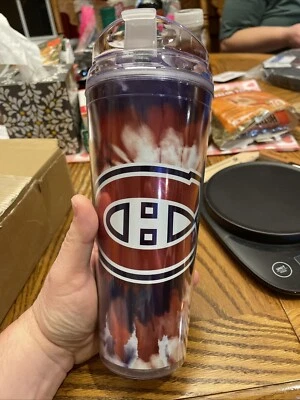 MONTREAL CANADIENS, 24oz, VASO DE PAJITA de Rico CON TAPA INCLUIDA Foto 1 de 2