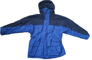 Lands' End Coat Kids Small 7-8 Ski Snowboard Boys Blue Shell Nylon Winter Jacket - Picture 1 of 7