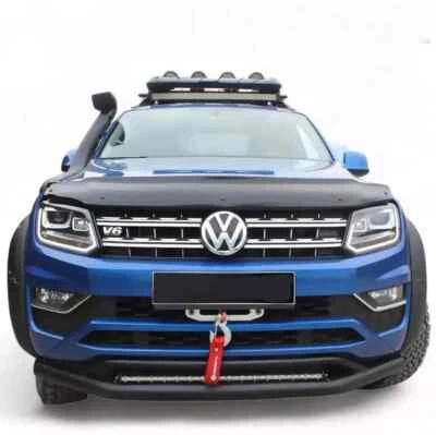 NEWLOOK GLOSS BLACK BONNET WIND STONE DEFLECTOR PROTECTOR FOR VW Amarok 2010-2022