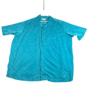 Island Passport Camp Shirt Tropical Button Up Short Sleeve Mens 2XLT - Picture 1 of 7