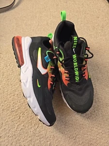 Womens Nike Black Multicolour Airmax 270 React Trainers - Picture 1 of 5
