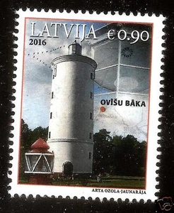 2016 Latvia Lettland Lettonie sea Lighthouses of Latvia - Ovisi lighthouse MNH - Picture 1 of 1