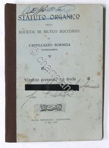 Statuto Organico della Società di Mutuo Soccorso di Castellazzo Bormida - 1930 - Foto 1 di 2