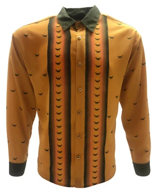 Ковбойская рубашка с длинным рукавом крокодил дизайн_мужская рубашка_сделано в США_ - Изображение 1 из 3