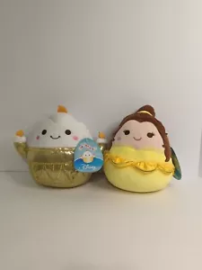 Disney 8"" Belle & Lumiere Squishmallows nuovi con etichette - Foto 1 di 5