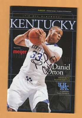 Daniel Orton Kentucky Wildcats AUTO Signed Program B2A - Image 1 of 2