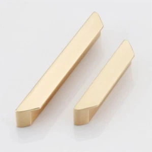 1 1/4" 2 1/2'' Brushed Brass Dresser Pulls Drawer Knobs Handles Pulls - Picture 1 of 7