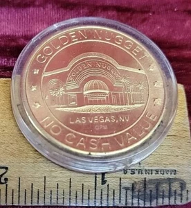 VINTAGE Golden Nugget Casino National Finals Rodeo Las Vegas Münze COWBOY COW - Bild 1 von 8
