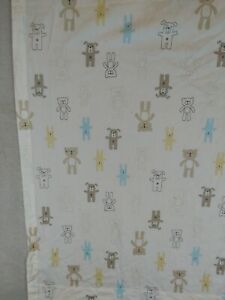 Mothercare Please look After Me Teddy Bear Pencil Pleat Curtains 45" W x 53" L