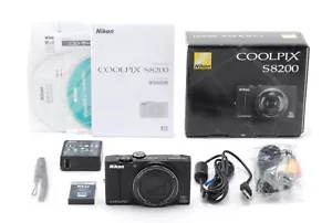 RARE【UNUSED w/Box】Nikon COOLPIX S8200 16.0MP Digital Camera Black From JAPAN - Picture 1 of 9