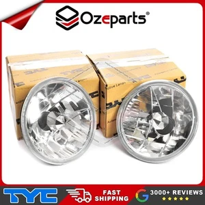 7" Inch (178mm) Round Universal Semi Seal Headlights Crystal Clear (Pair 2 Pcs) - Picture 1 of 4