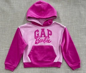 Gap Barbie Pink Pullover Hoodie Kids Size M 8 years EUC - Picture 1 of 14