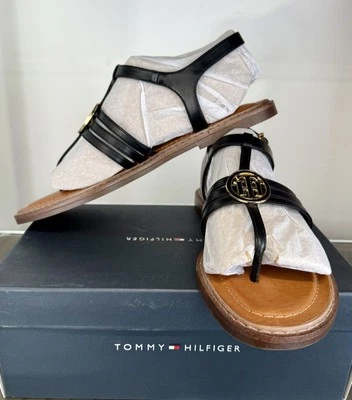 Tommy Hilfiger Brailo Open Toe Flatform Women's Sandal Black Size 10 - Image 1 of 4