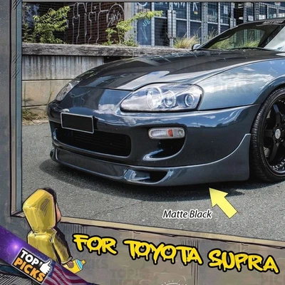 Kit de carrocería de alerón labio barbilla parachoques delantero estilo TRD para Toyota Supra MK4 93-98  Foto 1 de 4