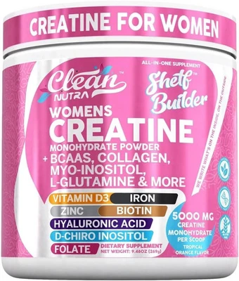 Women’s Creatine Powder,Creatine Monohydrate + BCAA Powder Myo-Inositol Collagen - Image 1 of 4