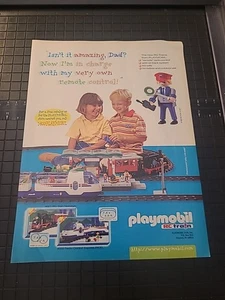 Playmobil Rc Train 1990s 8x11 Print Ad Vintage - Picture 1 of 1