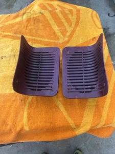 1992-1996 ford f-150 f-250 f-350 standard cab red LH & RH rear speaker grilles - Picture 1 of 5