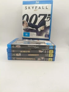007 James Bond Blu-ray Bundle X 5 Free Postage - Picture 1 of 7