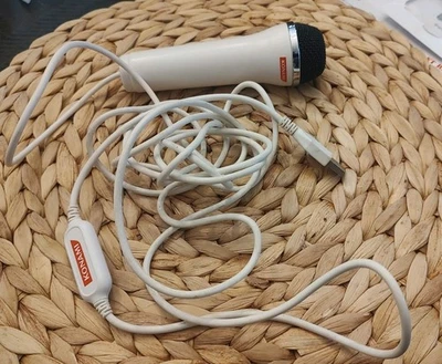 Konami Wired Microphone PS2 PS3 Xbox 360 USB White Rockband Guitar Hero - Image 1 of 2