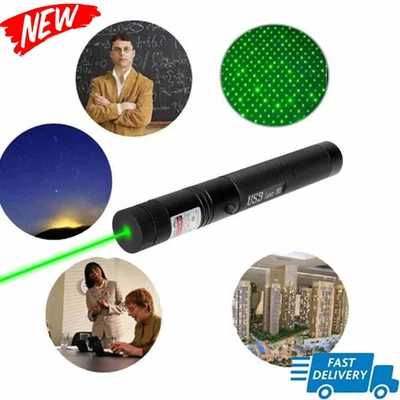 5000Miles Strong Beam Green Laser Pointer Pen 532nm Lazer USB Rechargeable - image 1 of 4