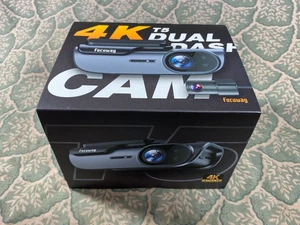 FocuWay Dash Camera Front & Rear 4K Dash Cam Built-In WiFi & GPS Parking Monitor - Picture 1 of 5