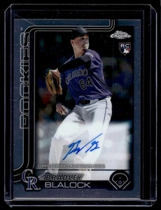 2025 Topps Chrome Rookie Autographs Bradley Blalock Rookie Auto Colorado Rockies - Picture 1 of 2