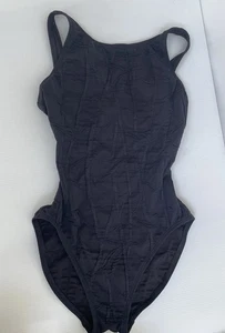 ANNE COLE Women’s One Piece Size 8 Black Textured 75540H3 Lined Cups - Picture 1 of 8