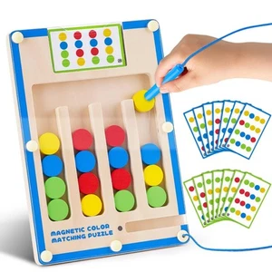 Kinder Montessori Magnetisches Holzspielzeug: 3 4 5 6 7 Jahre Geburtstagsgeschenk für Bo... - Bild 1 von 6
