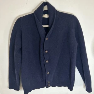John Smedley Imperial Kashmir Made in Great Britain Navy Cardigan - Fit Med - Bild 1 von 5