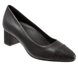 Trotter Kiki Pump- Black Snake Pattern- Size 10 Wide - NIB - Picture 1 of 10