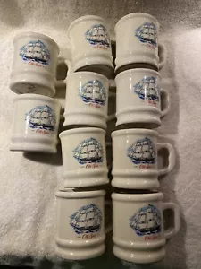 10 Vintage Old Spice Grand Turk Maritim Segelschiff Rasierbecher 16 Unzen USA Flagge - Bild 1 von 14