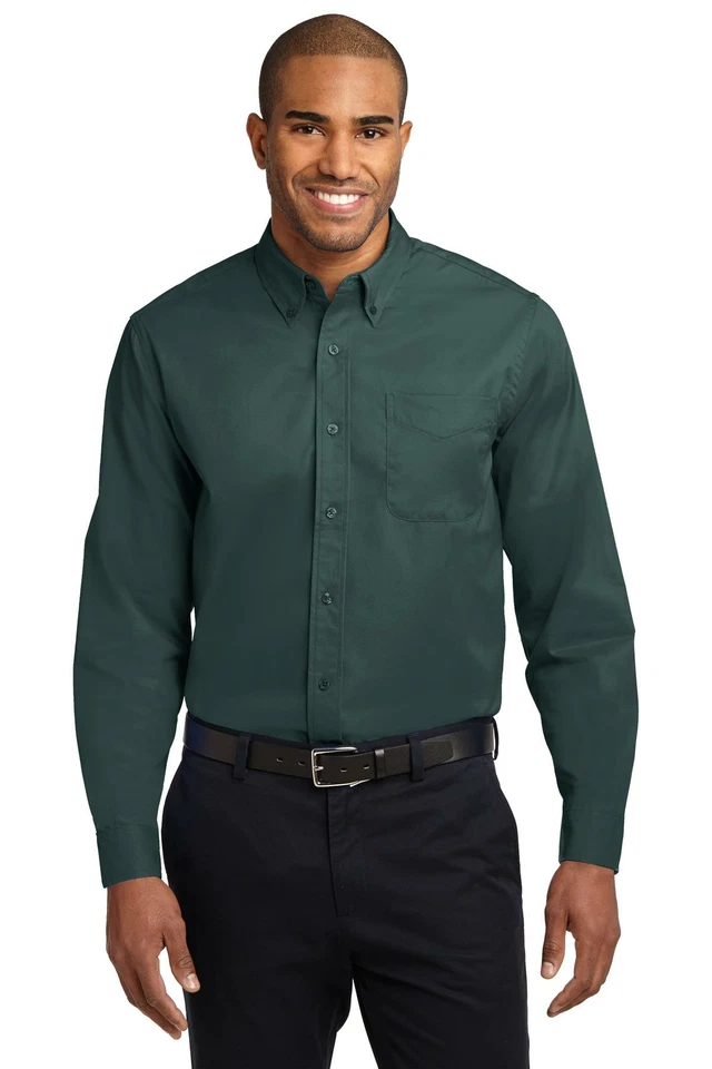 Port Authority TLS608 Mens Big & Tall Long Sleeve Easy Care Dress Shirt - Image 1 of 3
