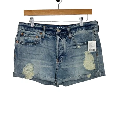 BDG Urban Outfitters Tom Girl Distressed Denim Shorts Sz 28 Button Fly Cutoffs - Image 1 of 4